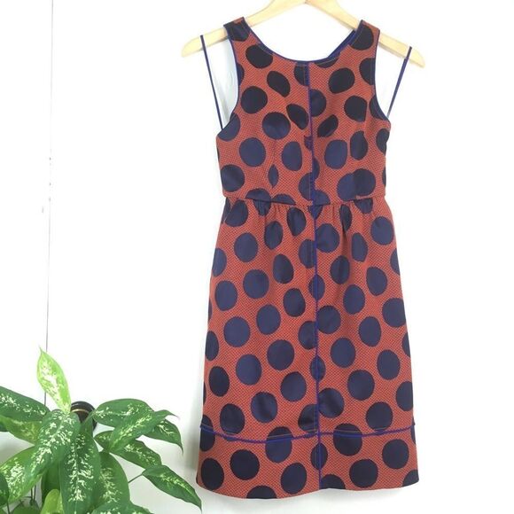 Maeve Polka Dot Rockin Dress Fit and Flare 0P - Picture 2 of 9